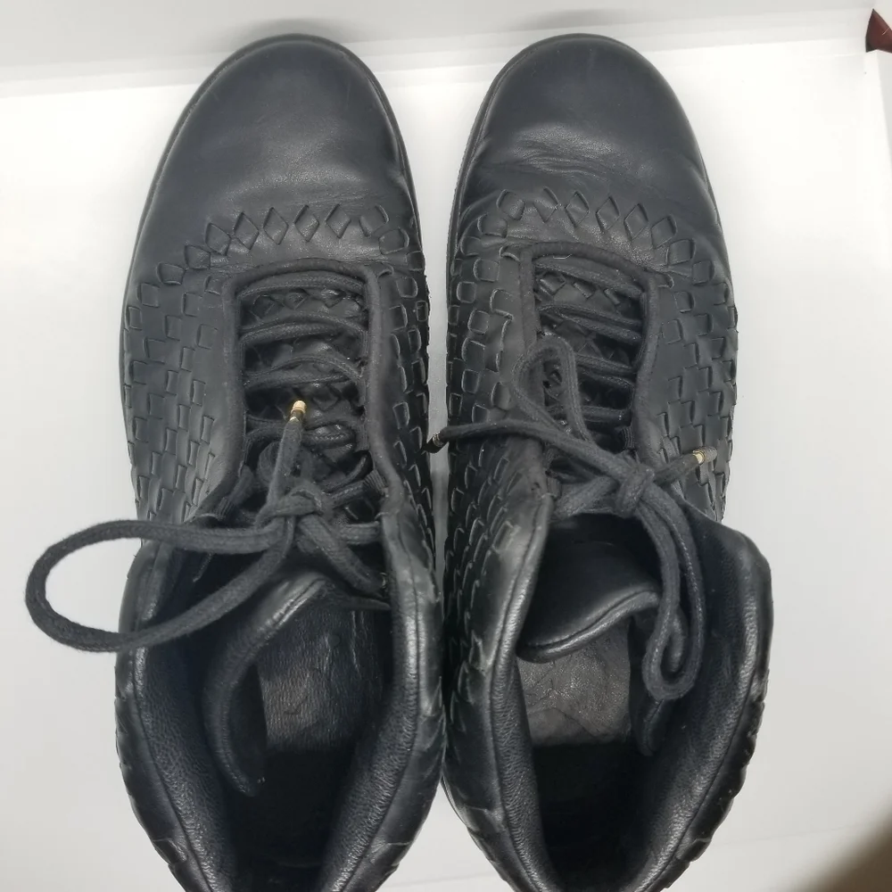 Nike Air Jordan Shine black woven leather sneakers rare 9.5